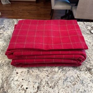 Flannel duvet cover and two shams